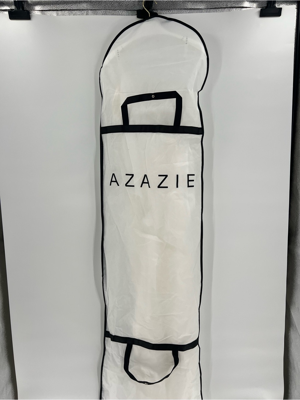 NWT Azazie Caity Dress Diamond White Size 14 | Wedding Formal Chiffon Gown - Picture 15 of 16